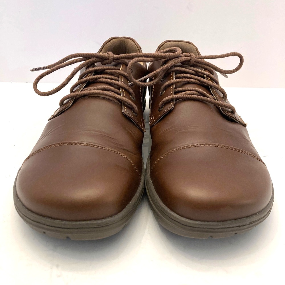 Lems Women’s 9.5 Men's 8 Brown Leather Lace-Up Oxford - Picture 5 of 11